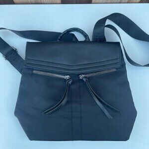 BOTKIER  YORK Black Bag Purse Shoulder Sling Backpack Handbag EUC